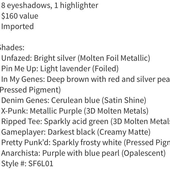 Mac Cosmetics Pretty Punk Pallete - Picture 2 of 6